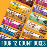 Large Protein Bar Bundle; 4 x 12ct. boxes - Save 10%
