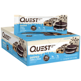 Dipped Cookies & Cream Protein Bars