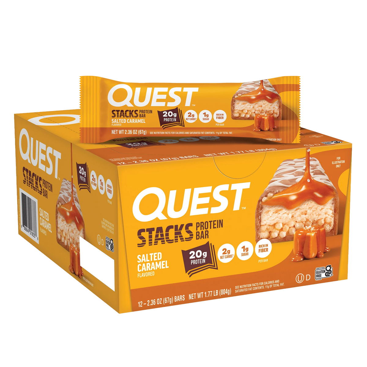 Salted Caramel Stacks Bars