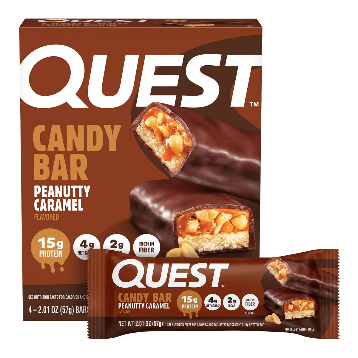 Peanutty Caramel Candy Bars
